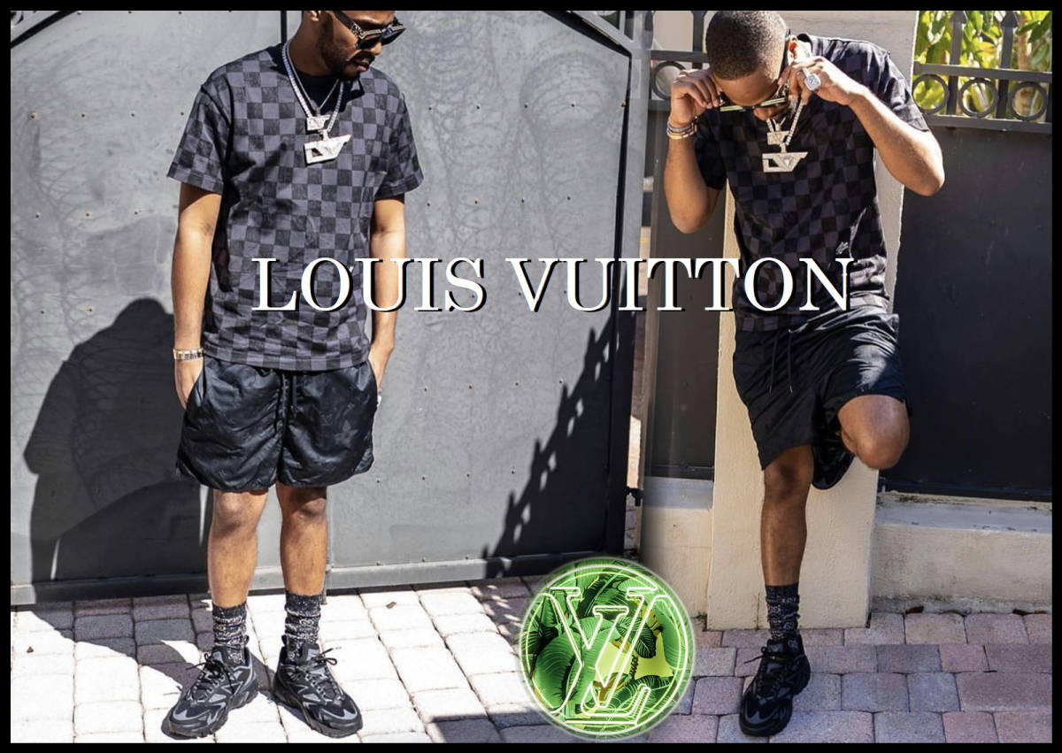 LOUIS VUITTON モノグラム スイムパンツ ルイヴィトン ブラック M