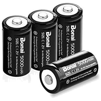 4Ccells BONAI 単2形充電池 高容量 5000mAh 充電式ニッケル水素電池 単一電池 充電式電池 4本入り 単二充電池セット 液漏れ防止_画像1