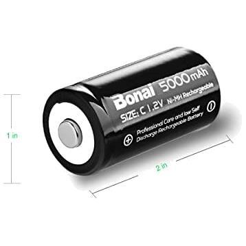 4Ccells BONAI 単2形充電池 高容量 5000mAh 充電式ニッケル水素電池 単一電池 充電式電池 4本入り 単二充電池セット 液漏れ防止_画像7