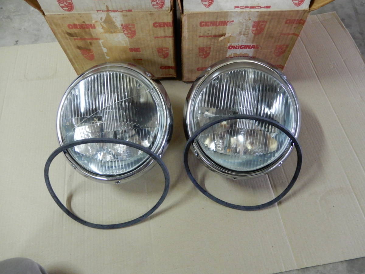  unused! air cooling Porsche original 911 930 H1 head light left right set 