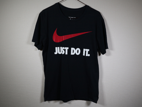 NIKE ナイキ　半袖Ｔシャツ　Mサイズ　ロゴ　JUST DO IT. スウッシュ 黒　赤/507225351_画像2