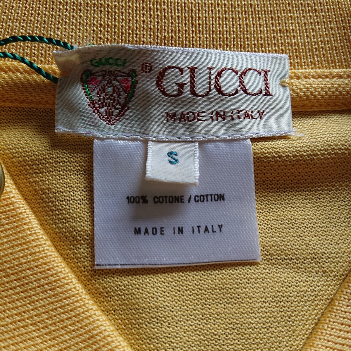 超希少 新品未使用 OLD GUCCI アイコン刺繍入り ポロシャツ グッチ オールドグッチ 菅田将暉