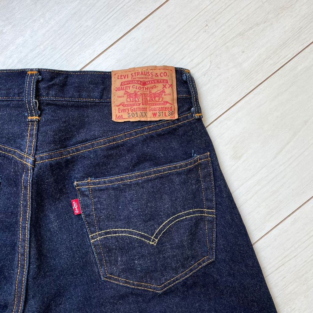 w31 濃紺 米国製 バレンシア工場 Levi's 501xx bigE 赤耳 レプリカ