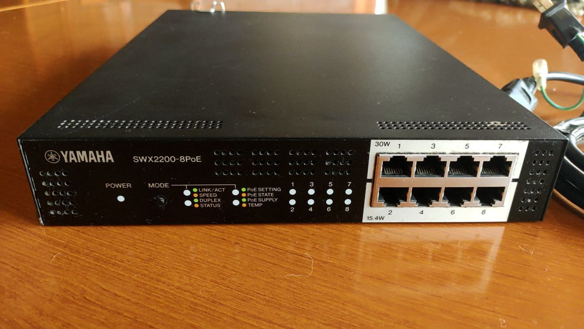 定番特価】 YAMAHA スイッチングハブ SWX2200-8PoE 8ポート給電対応