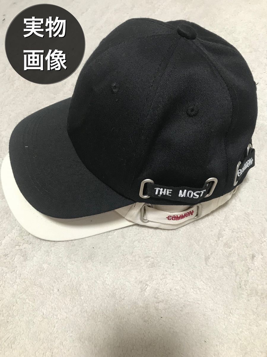 ロゴキャップ2点セット 帽子 韓国 ブラック ベージュ 野球帽 カジュアル｜PayPayフリマ
