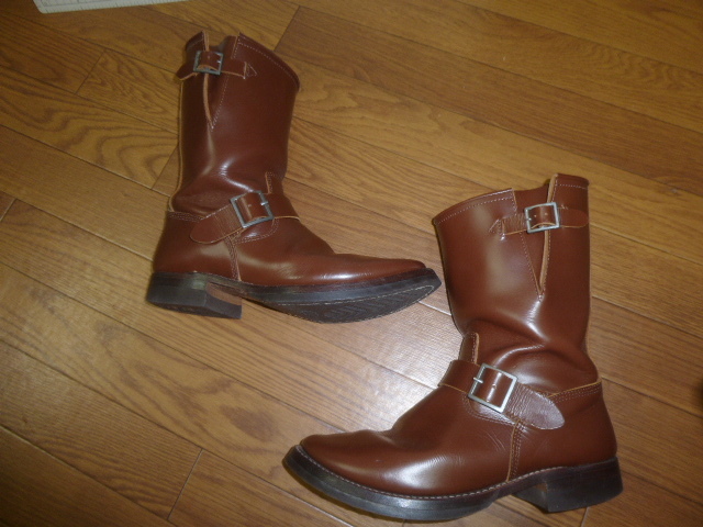 far eastern enthusiast hose bat engineer boots / glass leather Wesco CLINCH atlast BRASS separate sole 