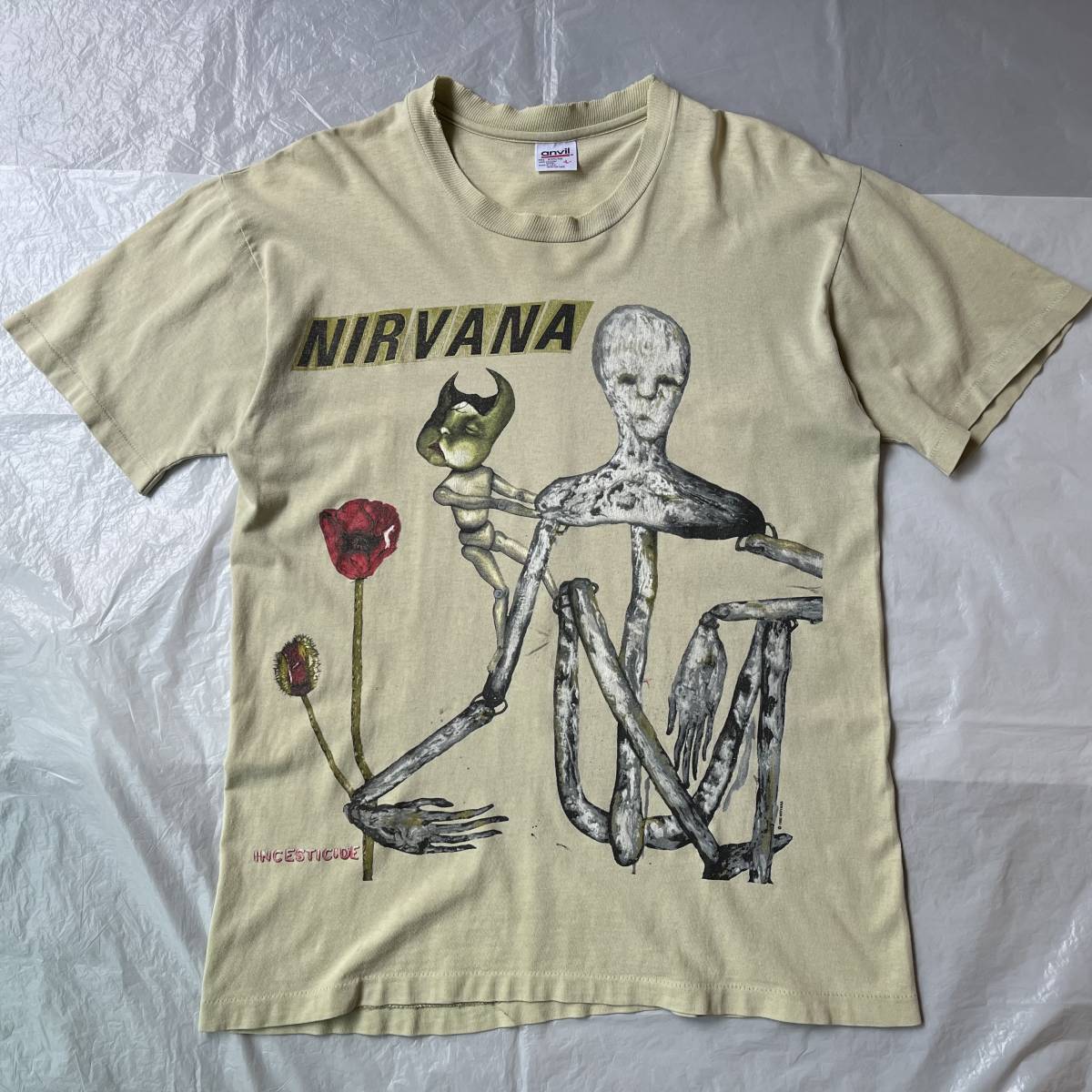 93 当時物 NIRVANA incesticide Tシャツ オリジナル 93 当時物 NIRVANA incesticide Tシャツ オリジナル