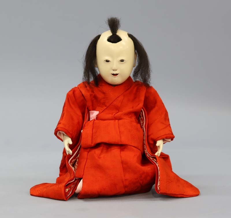 □即決□ 江戸時代末期 三つ折れ人形 30cm □ 市松人形 □即決□ 江戸時代末期 三つ折れ人形 30cm □ 市松人形