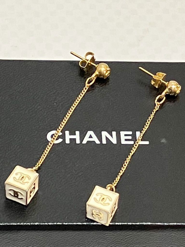 希少 美品 シャネル ココマーク ホワイト ゴールド ロング チェーン
