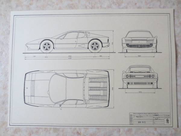  Ferrari ...ＢＢ５１２（ＦＥＲＲＡＲＩ）    проект   рисунок  поверхность   *   Италия  автомобиль  *   супер   машина  *  ... *  Ｆ40 *  Ｆ50 *  ...