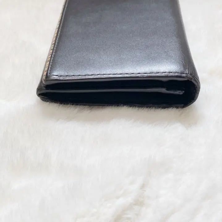 1円 【極美品】 Paul Smith ポールスミス マルチストライプ　長財布 レザー ウォレット　ブラウン　茶色_画像6