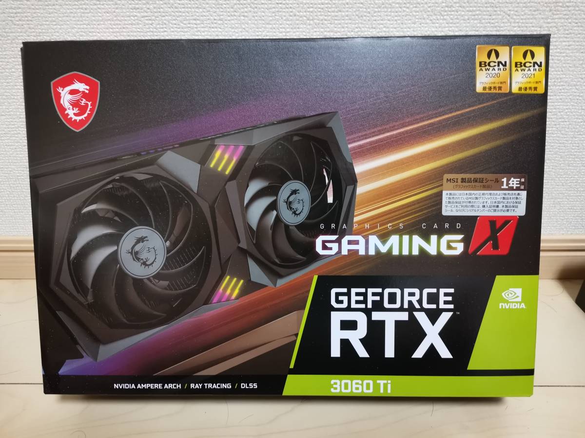 GeForce RTX 3060 Ti GAMING X 8G LHR 美品_画像2