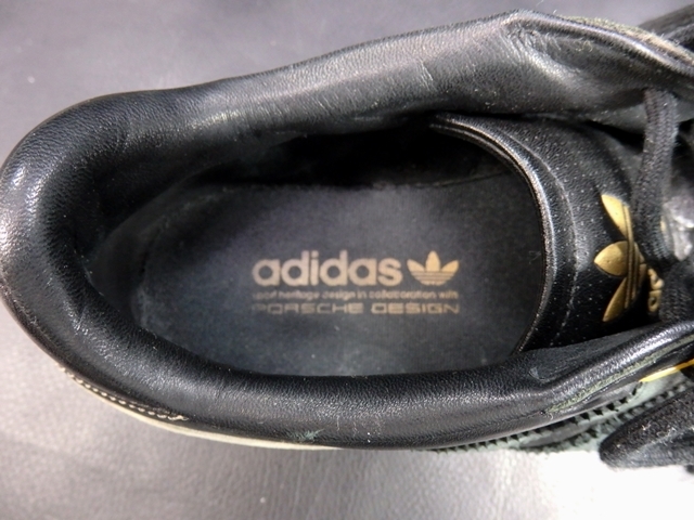 アディダス/PORSCHE DESIGN　黒　革xグレー　ヌバック　APE779001　26.5cm　スニーカー　　adidas_画像4