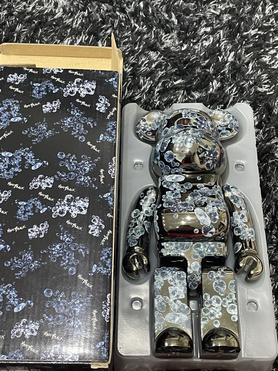 ベアブリック 400% マットブラック 希少 メディコムトイ kaws 葛飾北斎