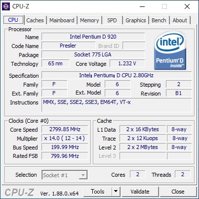 LGA775 Pentium D 920 2.80GHZ/4M/800 1500/30718_画像5