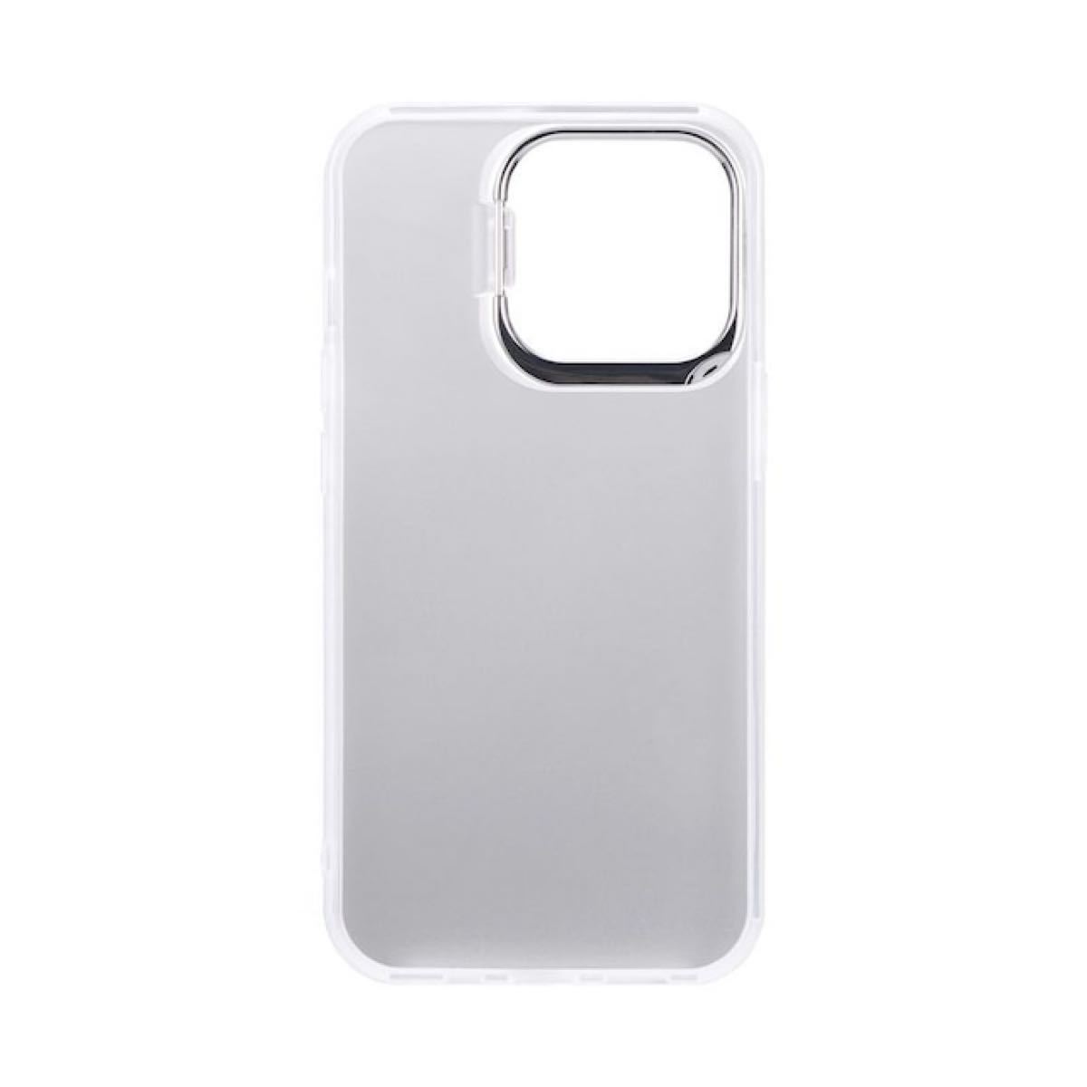 iPhone 13 mini スタンド付耐衝撃ハイブリッドケース「SHELL STAND」 フロストホワイト