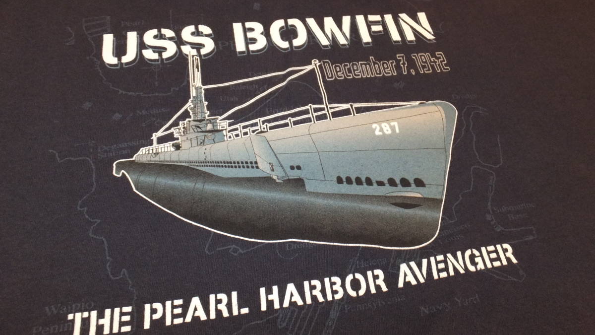 [SS-287]USS Bowfin America военно-морской флот . вода . - стеклоочиститель ru Haba жемчуг . футболка размер 3XL US NAVY USN USSbo- ласты 