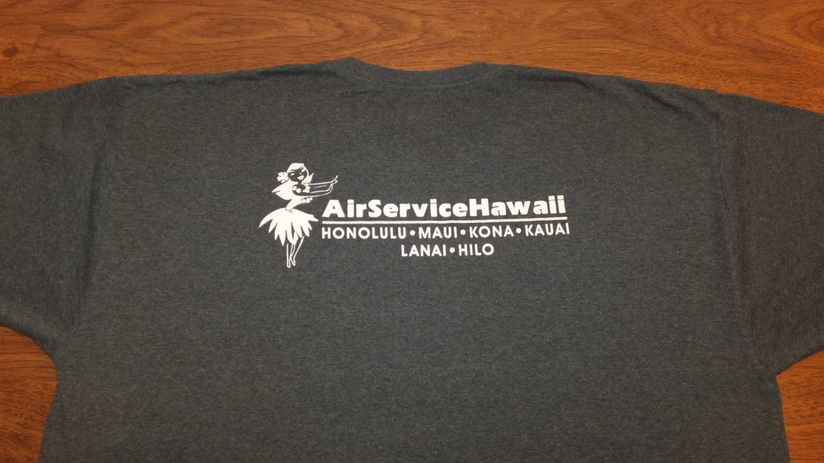 【HAWAII】エアサービス ハワイ AIR SERVICE HAWAII Tシャツサイズ2XL グレイ　ホノルル　HONOLULU_エアサービスハワイ