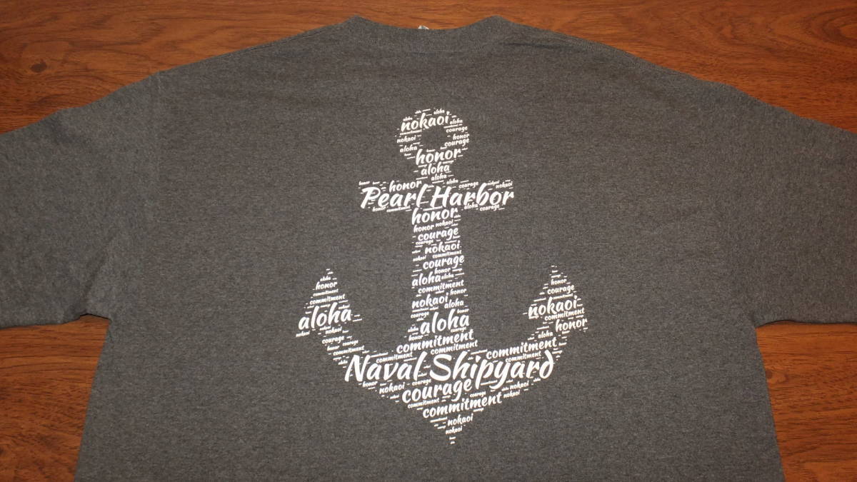 【US NAVY】ハワイ米海軍真珠湾海軍工廠 Pearl Harbor Naval Shipyard パールハーバー海軍造船所 TシャツサイズXL　HAWAII_【USN】ハワイ米海軍真珠湾海軍工廠