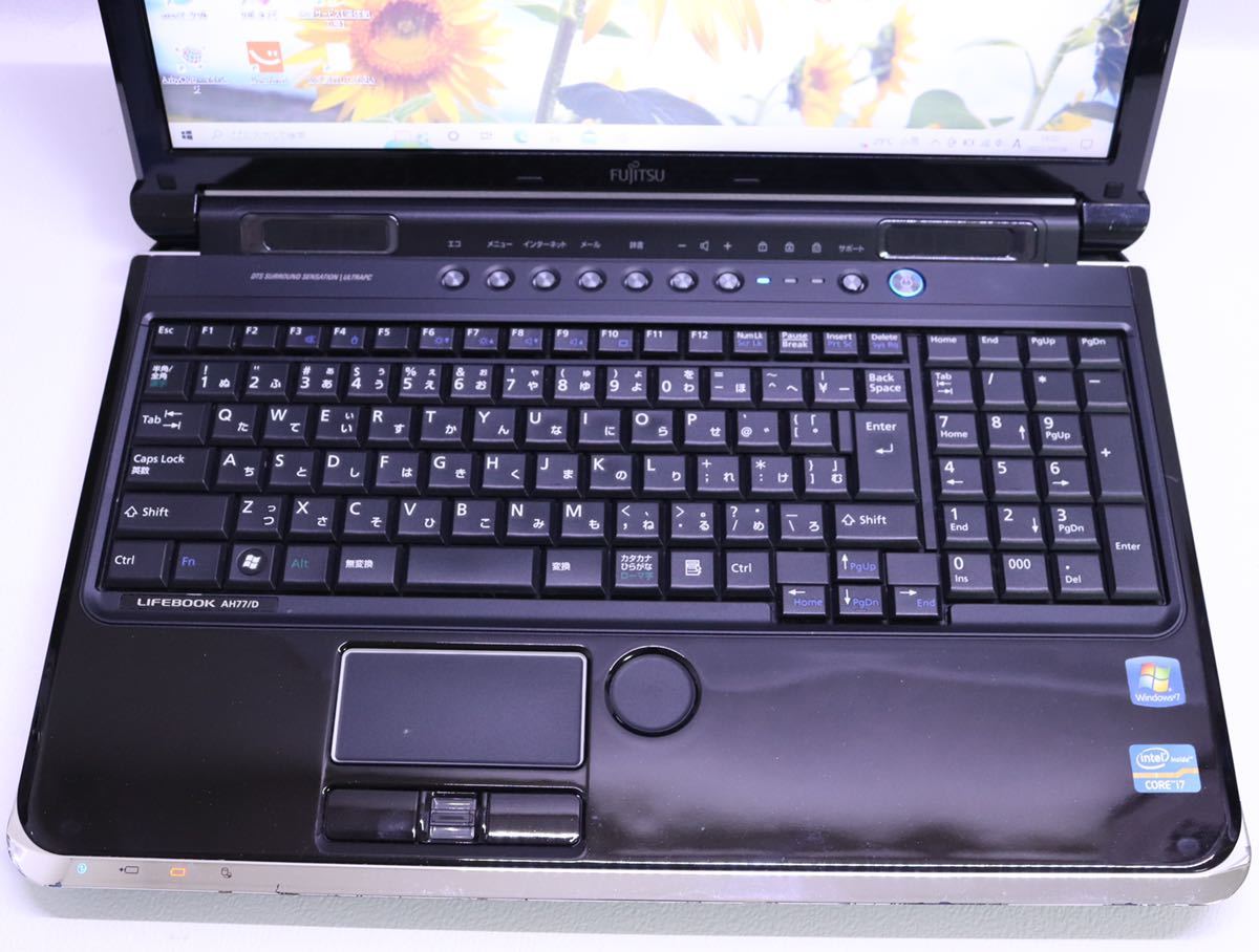 FUJITSU LIFEBOOK AH77/D・ビターブラック・第2世代・Core i7-2630QM
