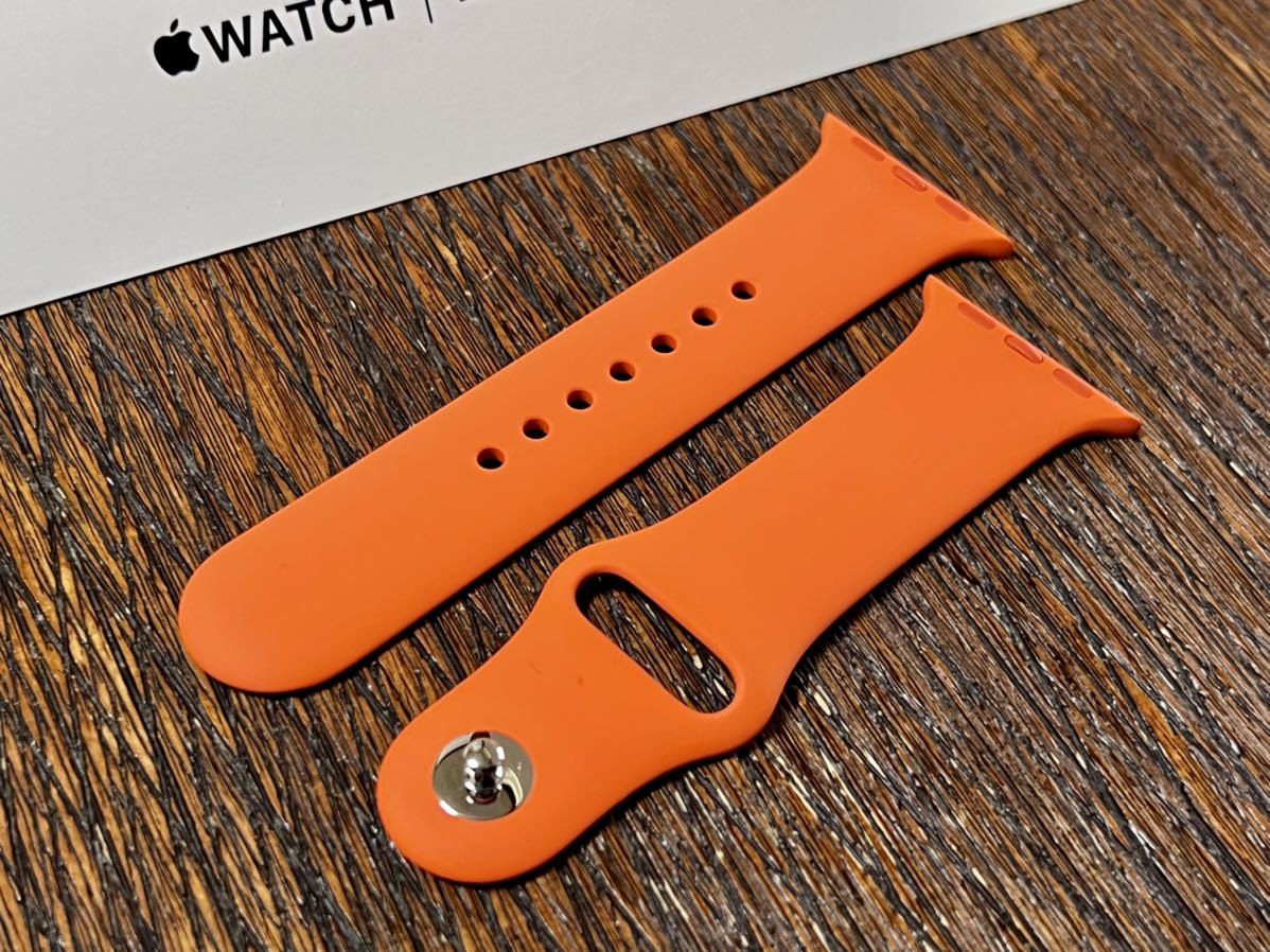 apple watch HERMES スポーツバンド L M オレンジ 通販