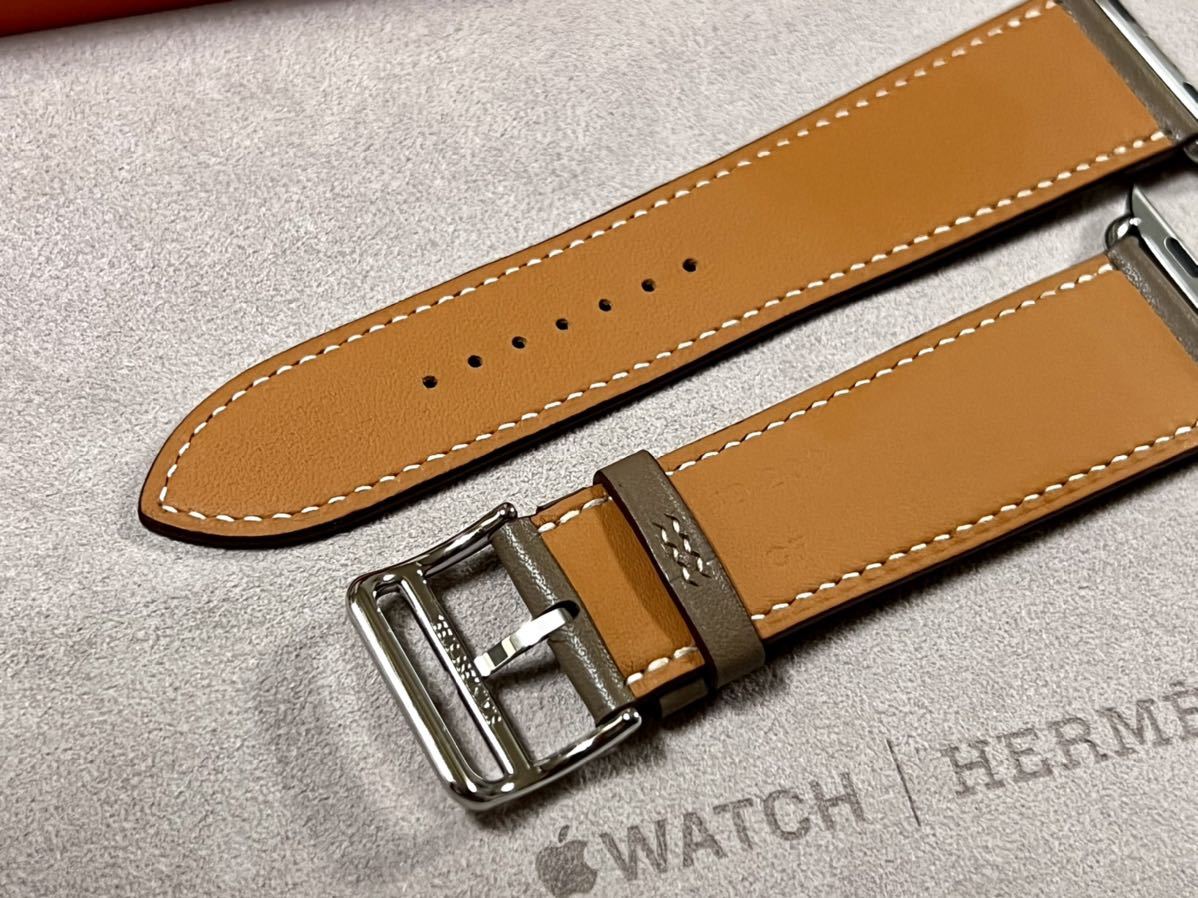 ☆希少レア 未使用品☆ エトゥープ Apple watch HERMES 45mm 44mm 42mm
