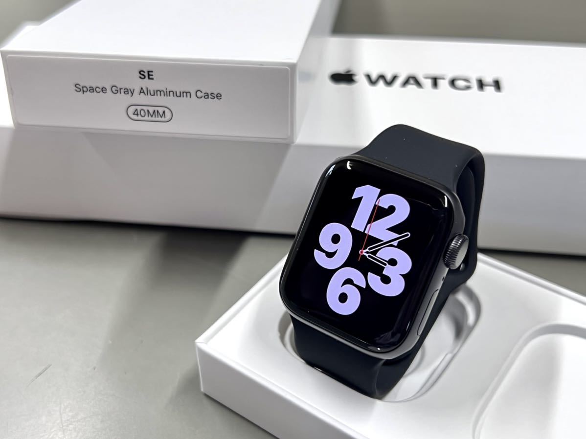 ☆ 美品 バッテリー100% ☆ アップルウォッチ Apple Watch SE 40mm