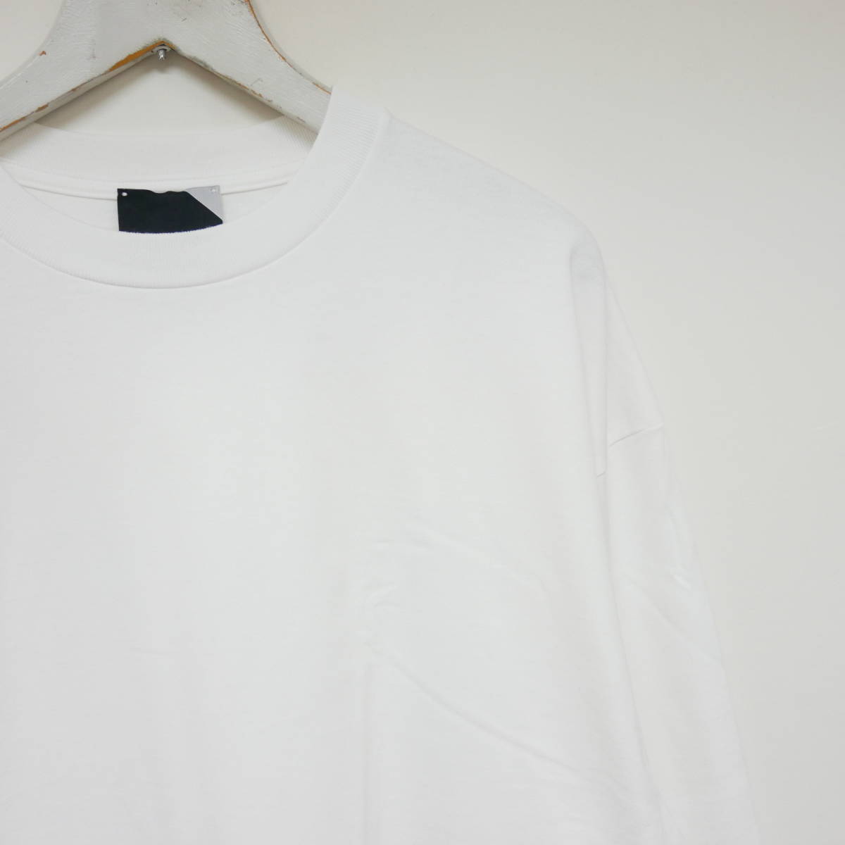 【1円】未使用 国内正規 ATON エイトン SUVIN AIR SPINNING OVERSIZED L/S T-SHIRT TEE スヴィンエアスピニング 長袖Tシャツ WHITE 白 4_画像2