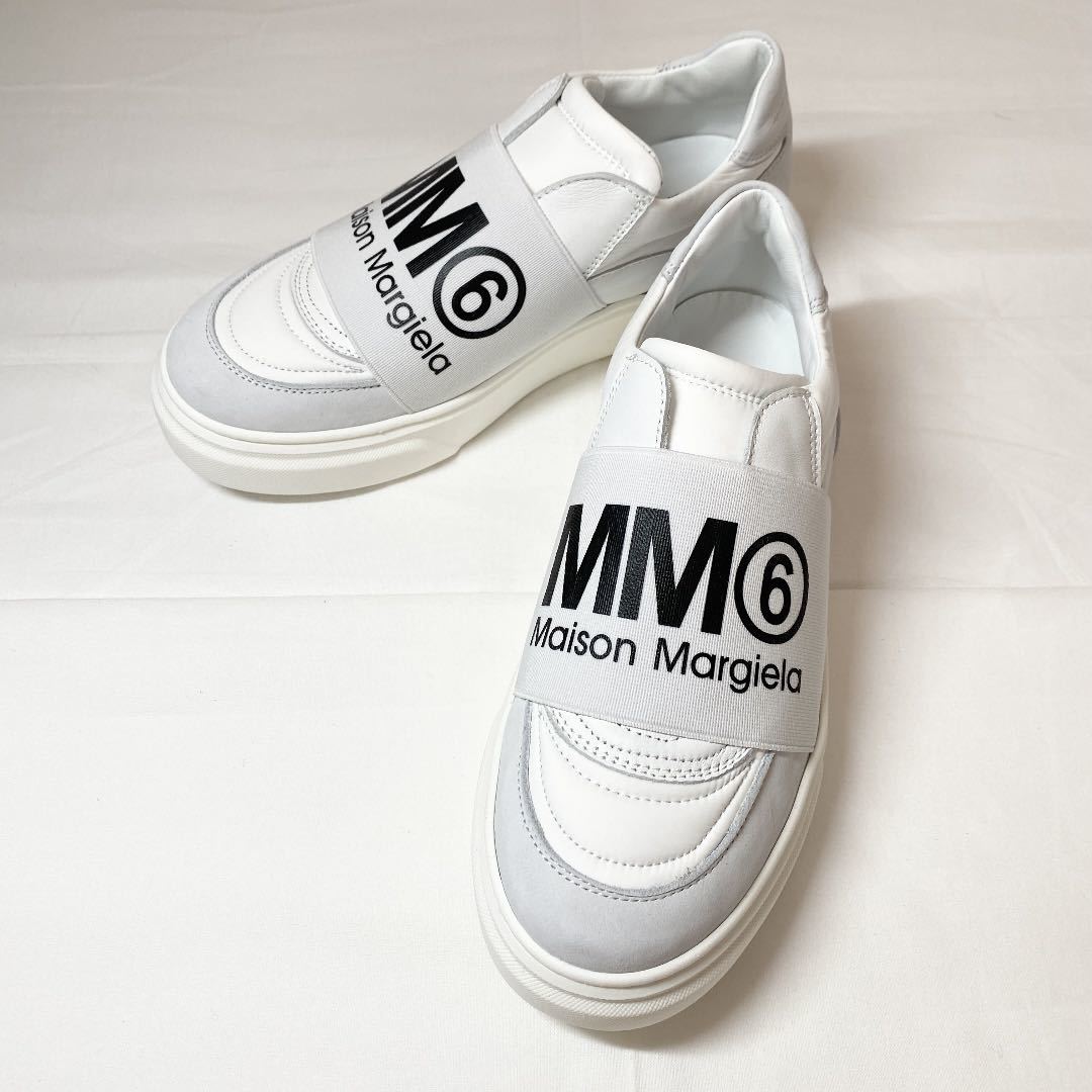MM6 Maison Margielaマルジェラ ロゴスニーカー ホワイト 22