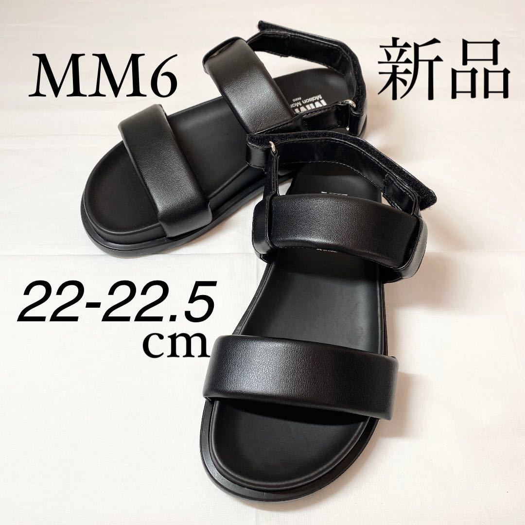 MM6 Maison Margielaマルジェラ ロゴ入り デザインサンダル-
