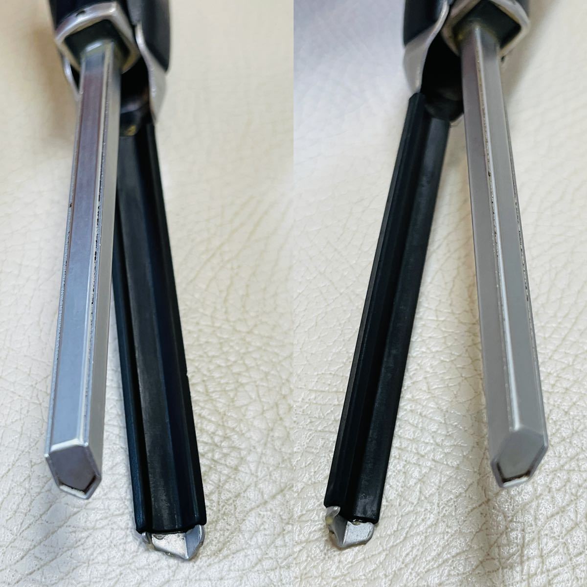 LENZ レンツアイロン 5角 6㎜ 【F-6G】美品 ラバー新品 理容アイロン