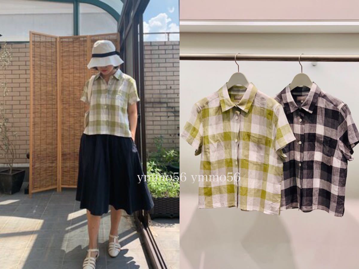 2019 MARGARET HOWELL マーガレットハウエル ブロックチェックリネン