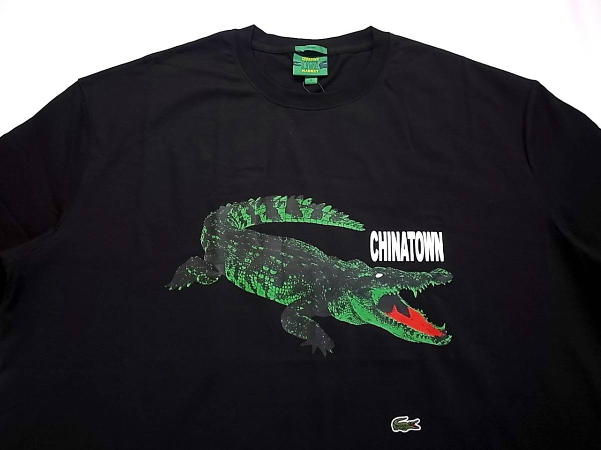 LACOSTE × CHINATOWN MARKETチャイナタウン マーケット Tシャツ sizeXLの画像3