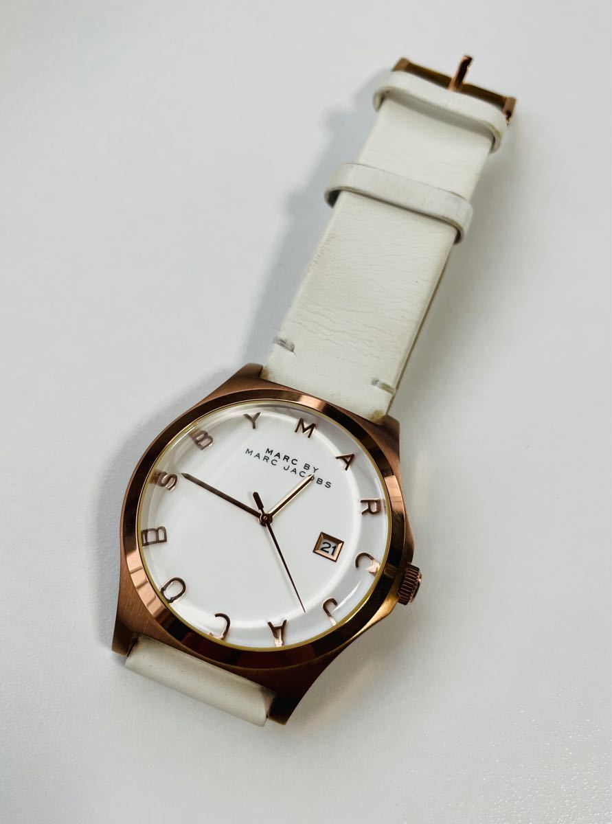 【電池新品の美品】マークバイマークジェイコブスの腕時計！ピンクゴールド☆