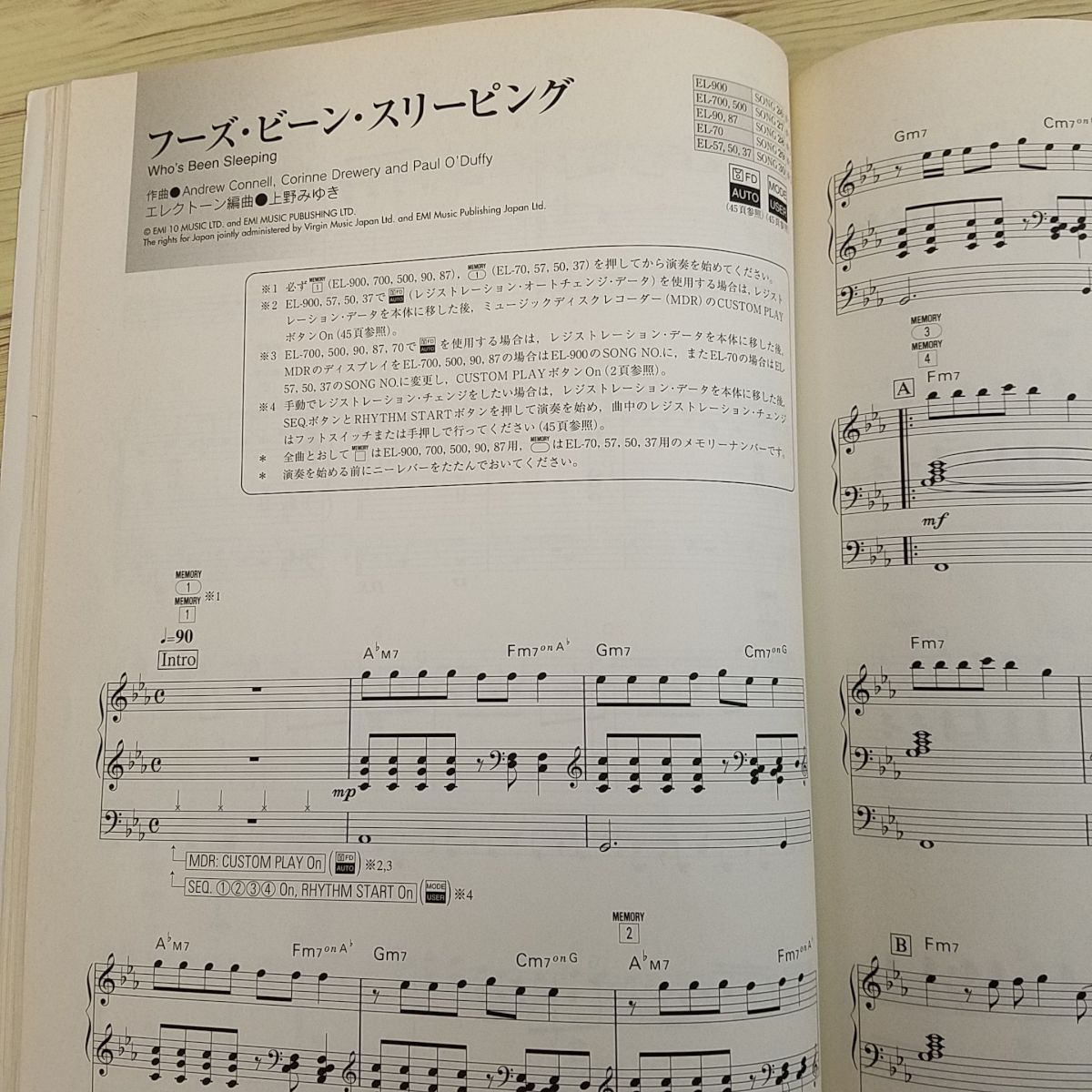 楽譜[エレクトーン サウンド イン 42 洋楽ヒット・コレクション 4 グレード5-3級（FD付き・動作未確認）] 1999 6曲 エアロスミス他の画像9