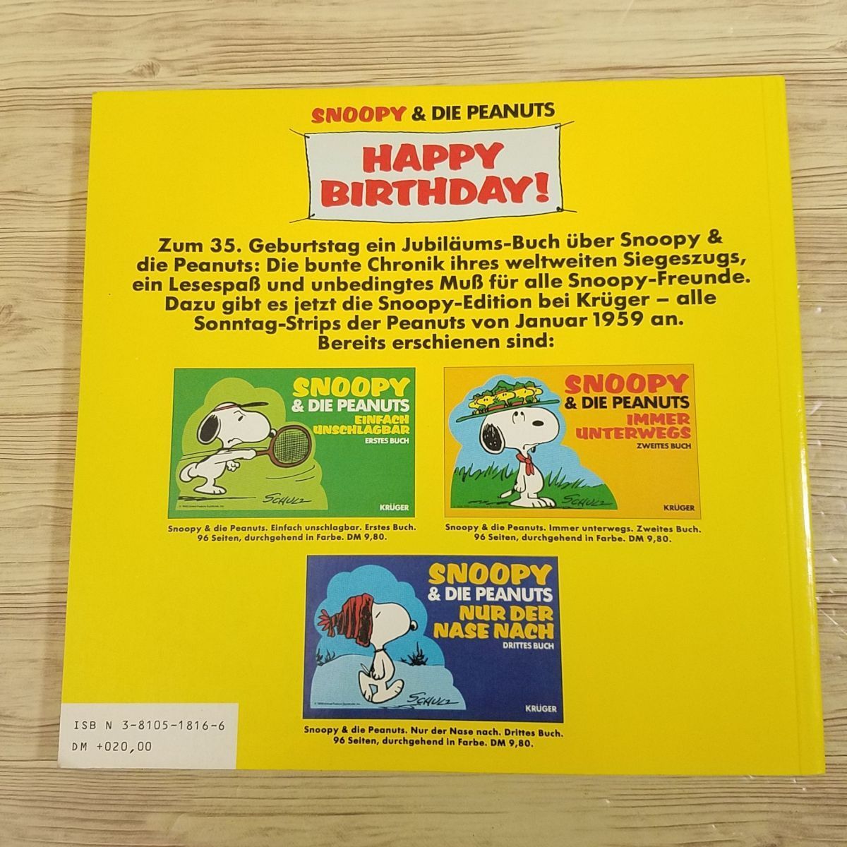 マンガ関連[スヌーピー＆ピーナッツ ドイツ語版 SNOOPY＆DIE PEANUTS HAPPY BIRTHDAY！] 洋書 シュルツ_画像5