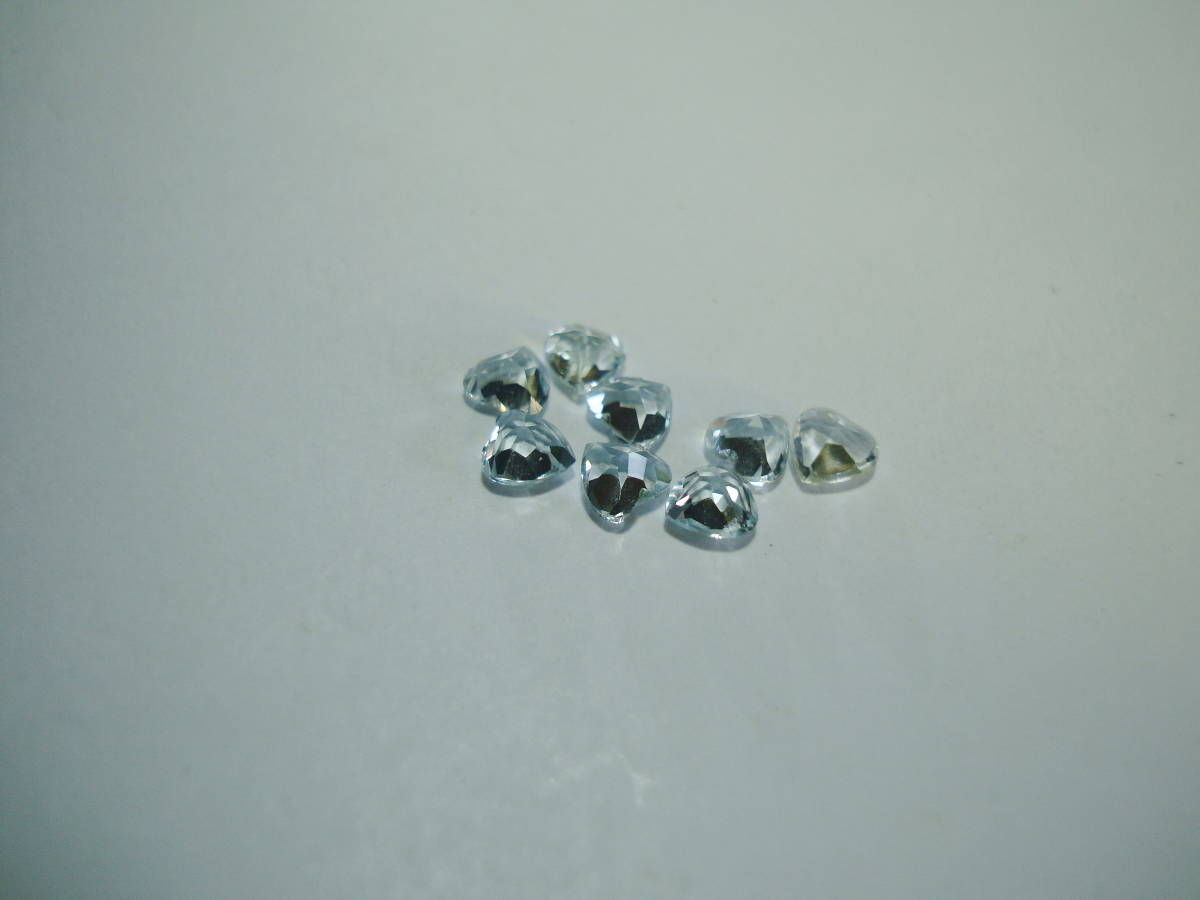 ■奇麗■天然アクアマリン■４ｍｍHT■８個■１.７１ｃｔ_画像3