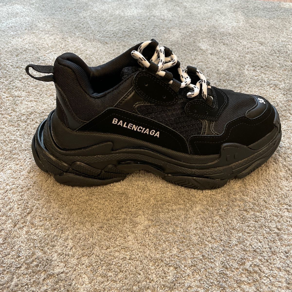 SALE/90%OFF】 BALENCIAGA トリプルS 25cm スニーカー ブラック