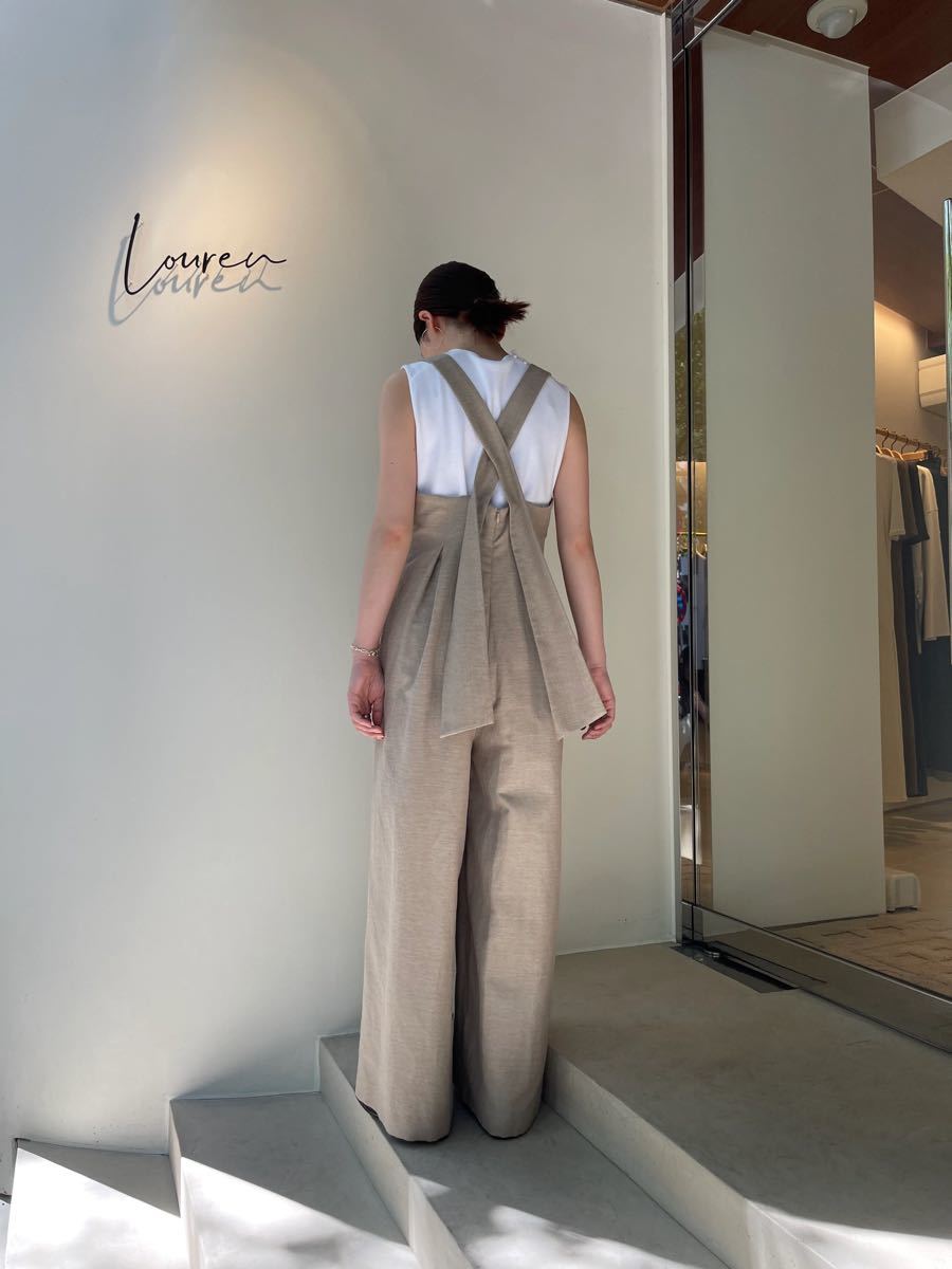 森の雑貨屋さん louren back cross design jumpsuit | beautifier.nl