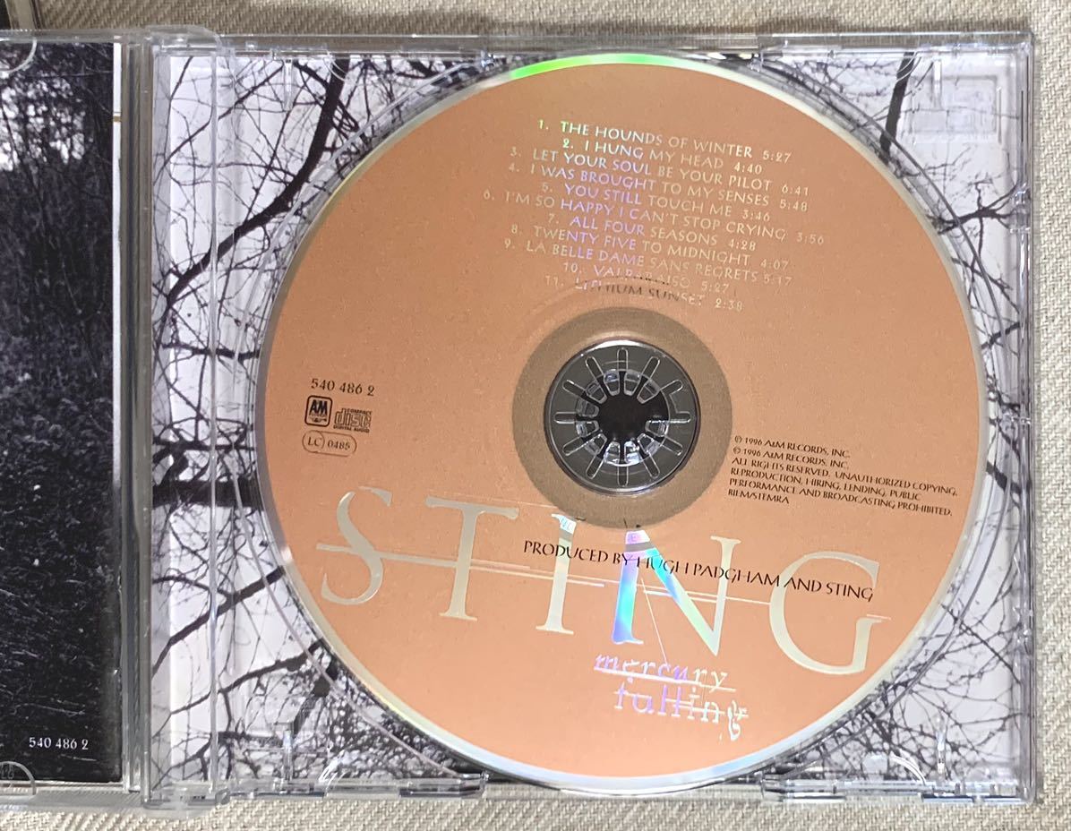 スティング / STING アルバムCD3枚セット☆盤面全て良好☆ブルータートルの夢/マーキュリーフォーリング/ソウルケージ