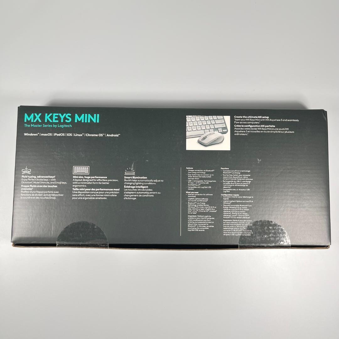 新品未使用 ロジテック ロジクール US配列 MX Keys Mini Pale Gray