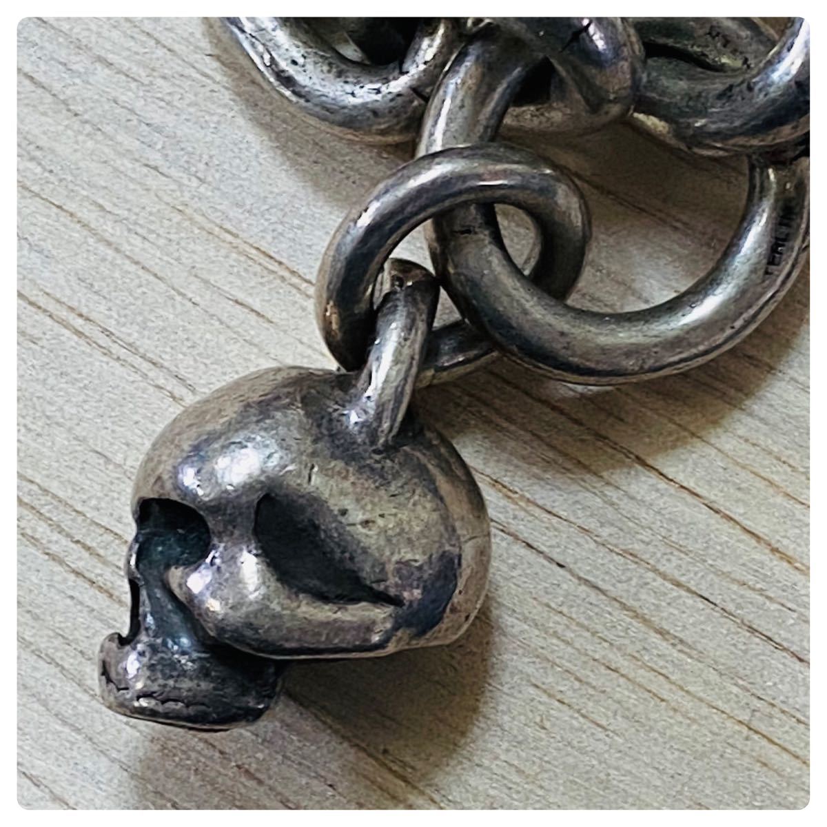 JUNKY JAGUAR ジャンキージャガー スカル チェーン シルバー925 sterling スターリング ネックレス 極太 ウォレットチェーン ヴィンテージ