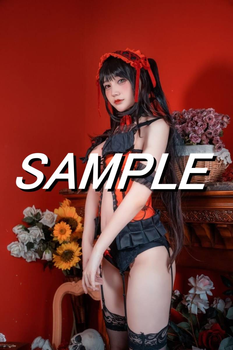 【CP-202　デート・ア・ライブ　時崎狂三　02】　L判写真10枚　海外コスプレ　Cosplay photo　10sheets　Date a live_画像6