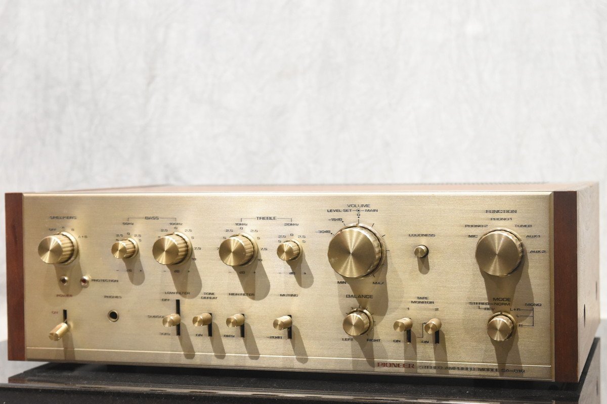 ビンテージ オーディオ アンプ パイオニア SA-810 動作OK ic.sch.id
