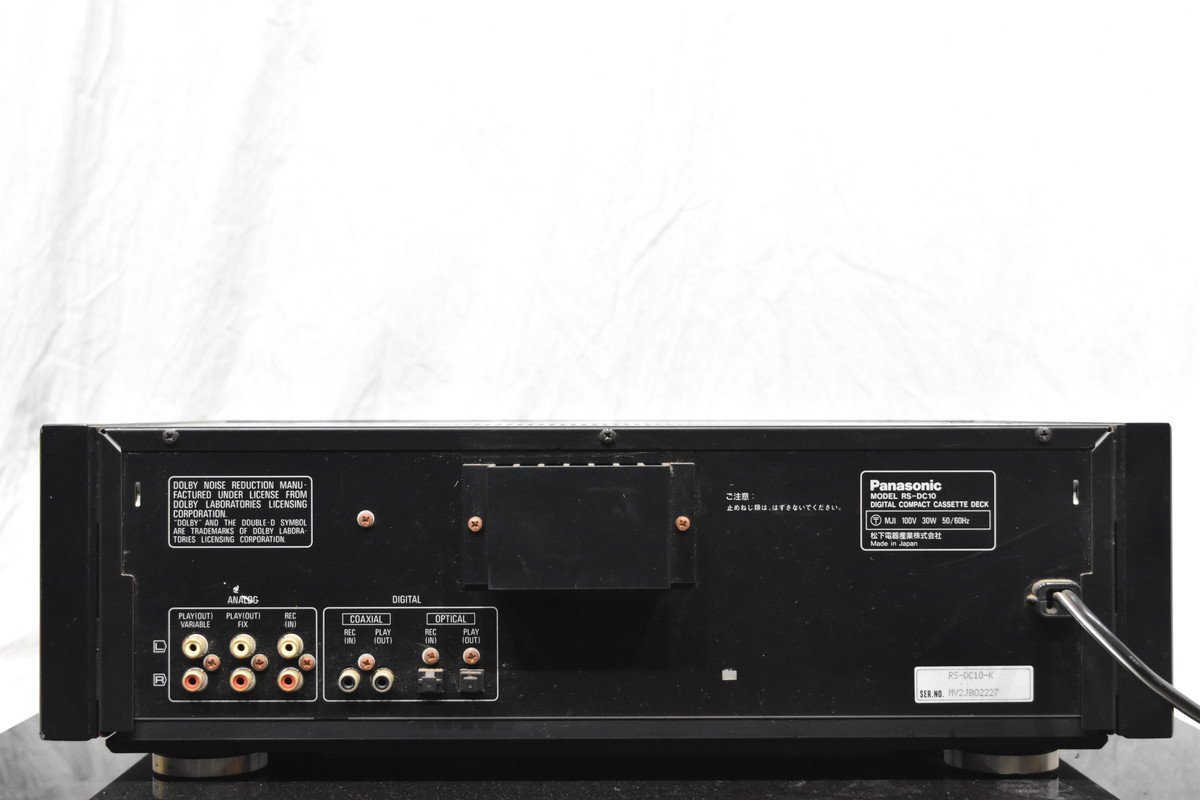 パナソニック Panasonic カセットデッキ DCCデッキ RS-DC10【ジャンク
