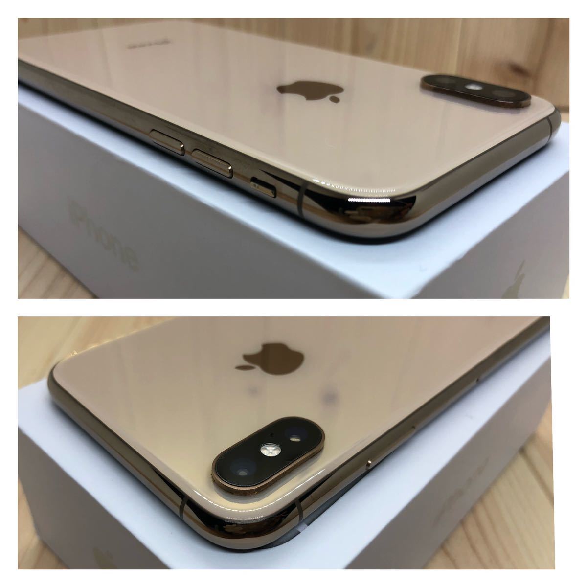 A上美品】100% iPhone Xs 256GB SIMフリー ゴールド本体(91147