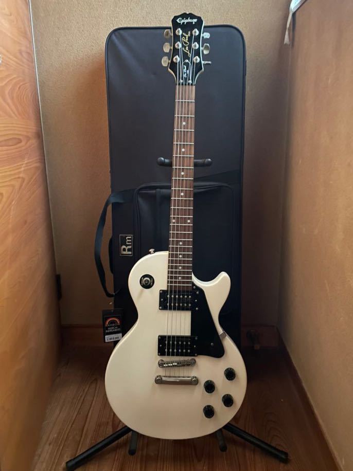 美品 エピフォン Epiphone レスポール Les Paul 100 白 ホワイト