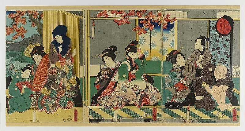くらしを楽しむアイテム 絹本着色 春画 巻物 古美術