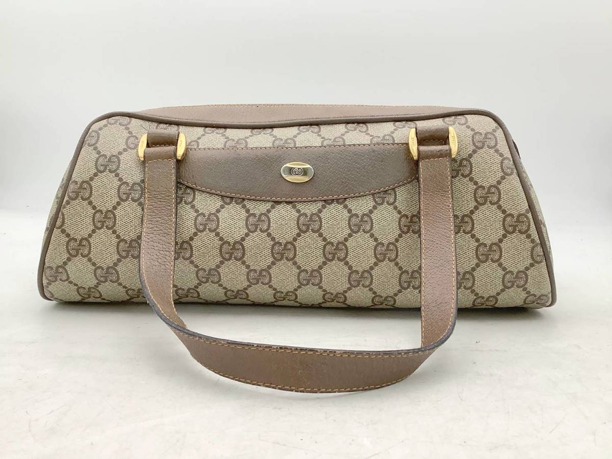 ◇バッグ◇GUCCI オールドグッチ 89.02.062 ハンドバッグ PVC×レザー 