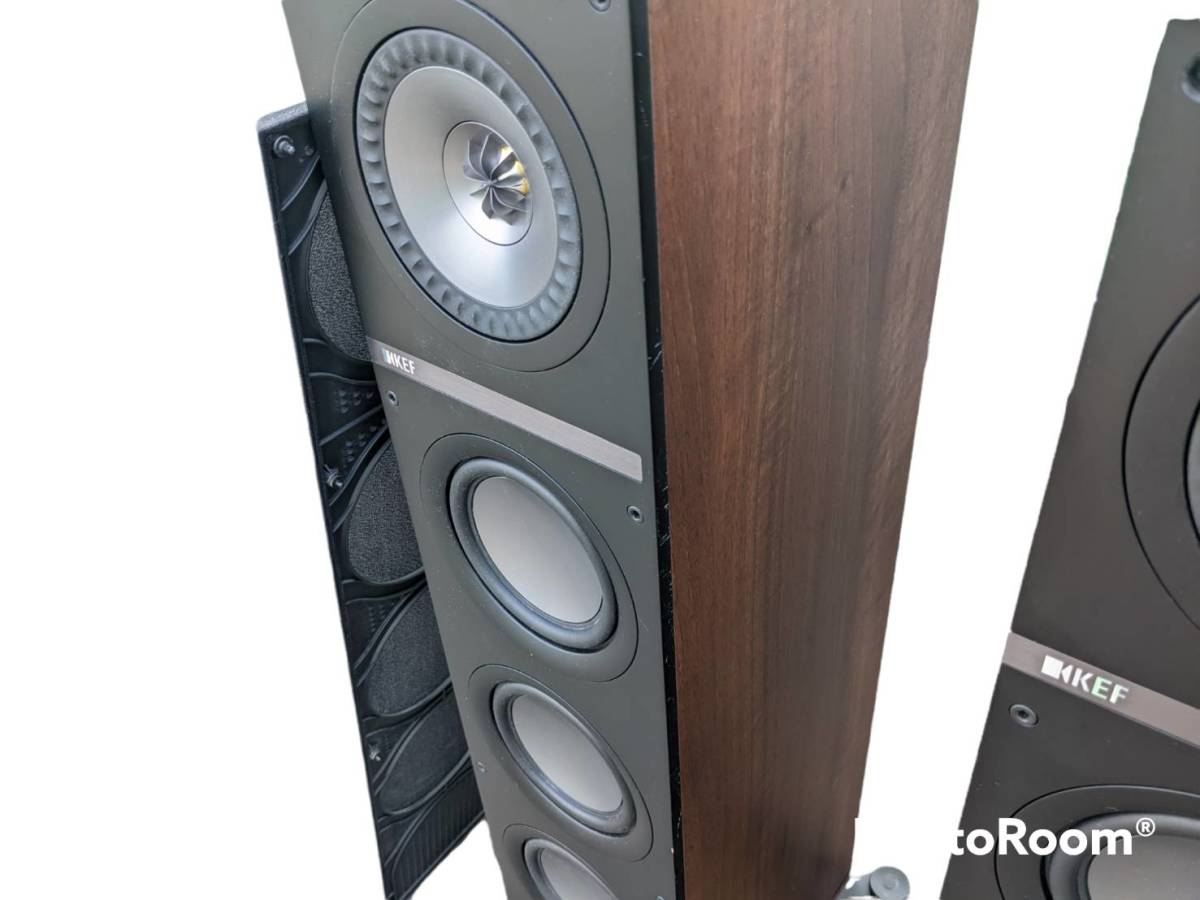 KEF トールボーイスピーカー Q550 ウォールナット ペア サランネット
